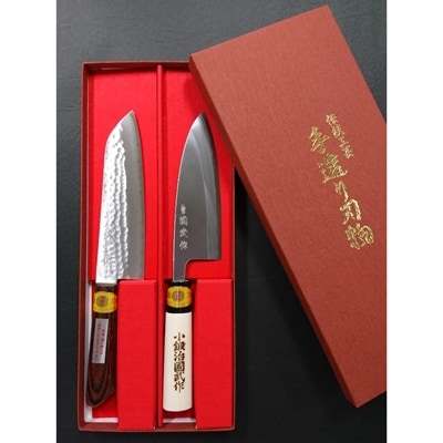 三木刃物製作所　庖丁セット(三徳庖丁、出刃庖丁)