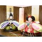 ひな人形　「手まり雛　ころろ」紺桜　コンパクト親王飾り