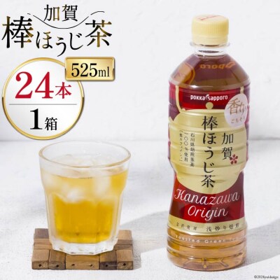 ペットボトル 加賀 棒ほうじ茶 525ml 24本 1箱 [油谷製茶 宝達志水町 38601017]