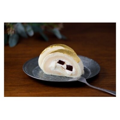 ロールケーキ 金の宝達ロールくーずぇ 1本 [宝達山本舗松月堂 宝達志水町 38600505] 