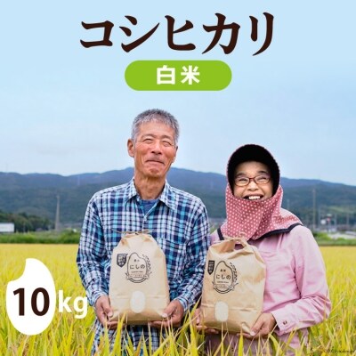 先行受付 令和5年 コシヒカリ 白米 10kg×1 / 農家にしの [38600234]