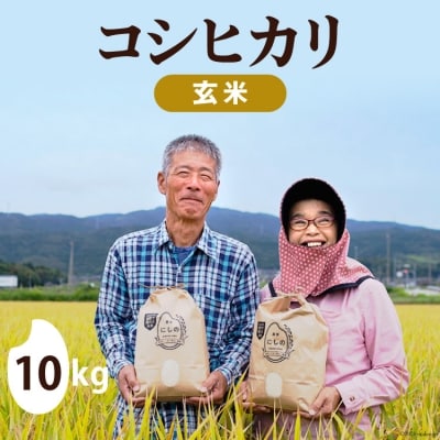令和6年 コシヒカリ 玄米 10kg×1 [農家にしの 石川県 宝達志水町 38600877]