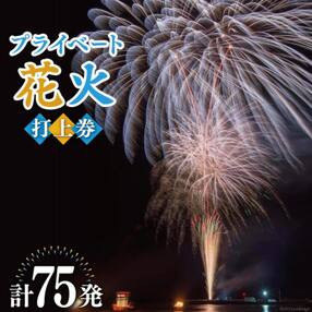 プライベート 花火 2号玉&times;50発&amp;3号玉&times;15発&amp;4号玉&times;10発 計75発【打上場所は宝達志水町内