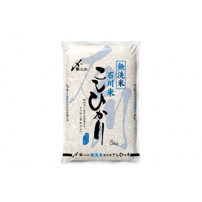 米 令和6年 無洗米 こしひかり 精米 5kg [中橋商事 石川県 宝達