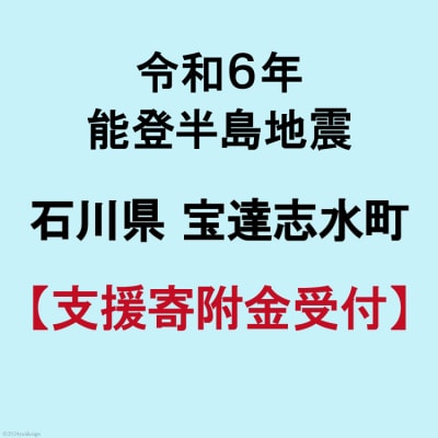 令和6年 能登半島地震 支援寄付金 10,000円 返礼品なし[石川県宝達志水町 38600736]