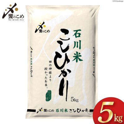 米 令和7年 石川米こしひかり【穂立】5kg [中橋商事 宝達志水町 38601197]