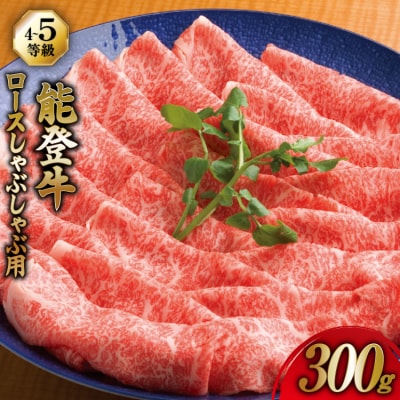 牛肉 能登牛 ロース (4～5等級) しゃぶしゃぶ用 300g [38601308]