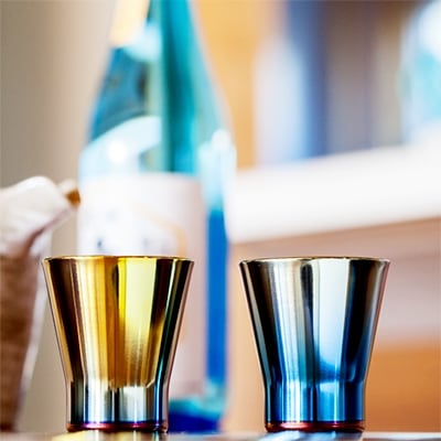 【MAVERICK】チタン製酒器　「ショット」　カナリア　1個