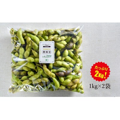 【先行受付】2024年10月発送★丹波篠山産　有機黒大豆枝豆　2kg(1kg×2袋)