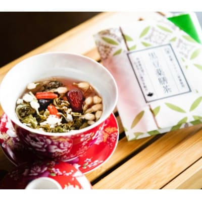 【ちまき】肉粽&薬膳茶二種セット【丹波篠山産 丹波黒豆・丹波茶使用】