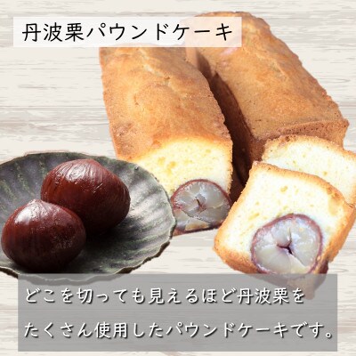 丹波栗菓子セット カットパウンド10個 パイ4個