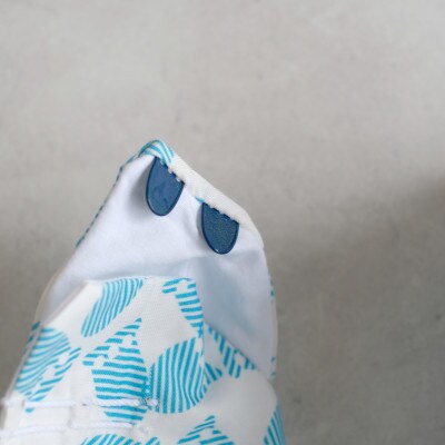 青山足袋(半足袋、商標登録済こはぜ2枚付き)カラー:水色(22.5cm)