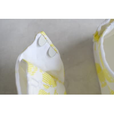 青山足袋(半足袋、商標登録済こはぜ2枚付き)カラー:黄色(22.5cm)