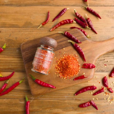 丹波篠山おいしいスパイス 5本セット(プレミアム一味・ゆず一味・にんにく一味・パセリ・バジル)