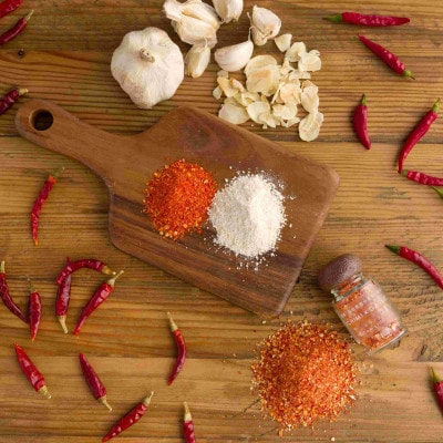 丹波篠山おいしいスパイス 5本セット(プレミアム一味・ゆず一味・にんにく一味・パセリ・バジル)