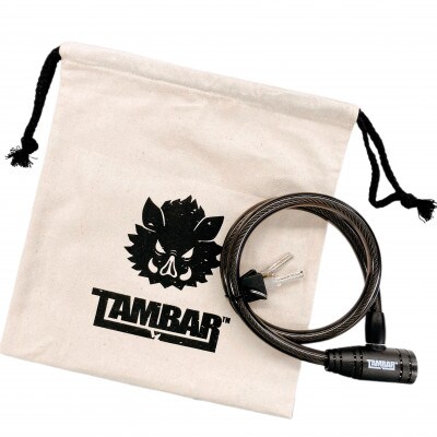 TAMBARのディンプルキー式 700mm 自転車用ワイヤーロック(TAM02)