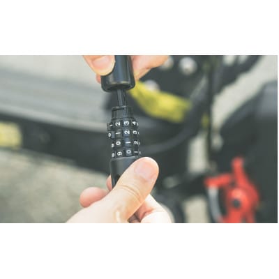 TAMBARの4桁ダイヤル式 1,200mm 自転車用チェーンロック(TAM10)