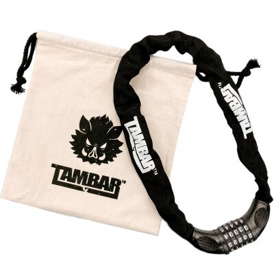 TAMBAR 5桁ダイヤル式 チェーン部700mm 自転車用チェーンロック ブラック(TAM14)
