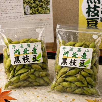 【期間限定】令和8年度産　丹波篠山産　川北黒大豆枝豆　500g×2袋(枝なし)