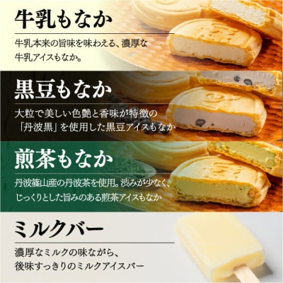 丹波篠山 素材を味わうアイスクリーム アイス全種セット 13個(8種類)【IK008】