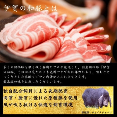 伊賀の和豚　モモブロック　7.5kg以上