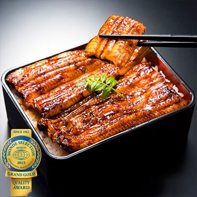 最高金賞蒲焼3種食べ比べCセット(うなっ娘約140g、うな侍約140g、駿河大五郎約160g)
