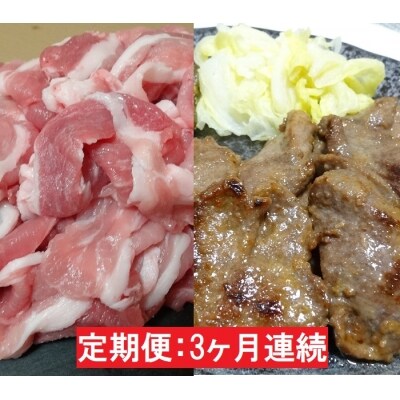 【3ヶ月連続】JAPAN X豚小間1.5kg&牛タン塩味600g※訳あり[No.5800-0222]