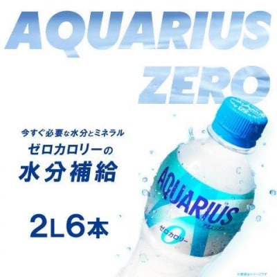 【6か月連続お届け】アクエリアスゼロ　2L PET×6本　【04301-0657】