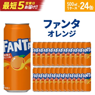 【最短5営業日着!】ファンタ オレンジ500ml缶×24本　【04301-0520】