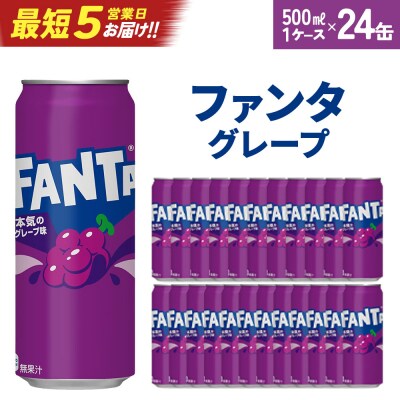 【最短5営業日着!】ファンタグレープ500ml缶×24本　【04301-0521】