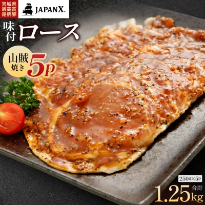 JAPAN X 味付ロース5点セット 山賊焼き5パック【04301-0883-6】
