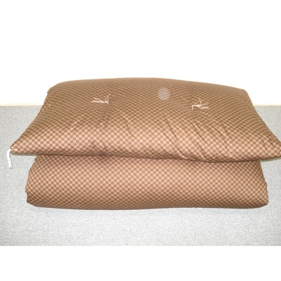 【手作り】敷布団 シングルロングサイズ(105cm×210cm) 4.5kg 茶色