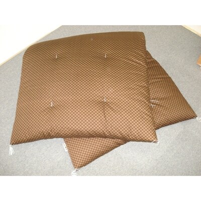 【手作り】敷布団 シングルロングサイズ(105cm×210cm) 4.5kg 茶色
