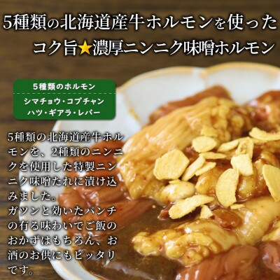 3種の北海道焼肉セット(ジンギスカン・道産味付豚ホルモン・北海道産牛にんにく味噌ホルモン)4.5kg