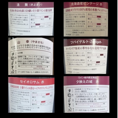 十勝ワイン 赤にこだわったビンテージ 6本セット