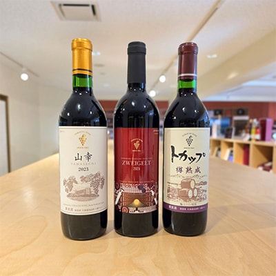 十勝ワイン いけだワイン城のおすすめ赤ワイン3本セット
