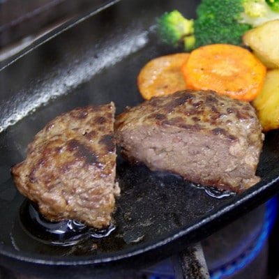 北海道産 牛粗挽きハンバーグ10個 1000g 牛肉100% ハンバーグ 牛【P011-5】　