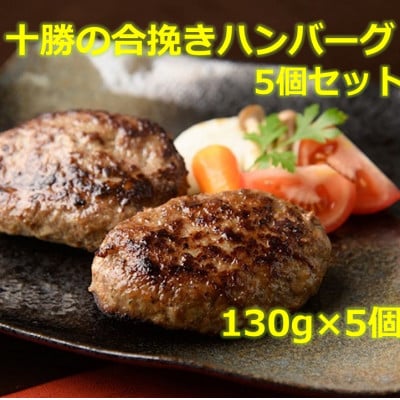 北海道十勝の合挽きハンバーグ5個【A041-7】