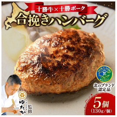 北海道十勝の合挽きハンバーグ5個【A041-7】