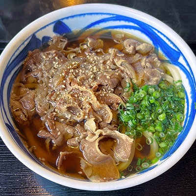 【さとふる限定】北海道十勝の名店「麦笑」本場の肉うどん 4人前 冷凍