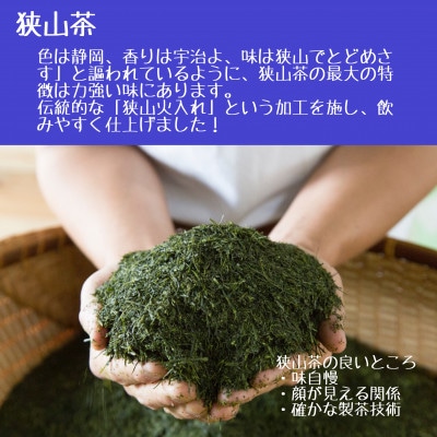 老舗農家の茶畑からの贈り物　深蒸し狭山茶B　(80g×5袋)