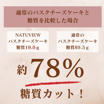 【糖質78%OFF】低糖質バスクチーズケーキ700g