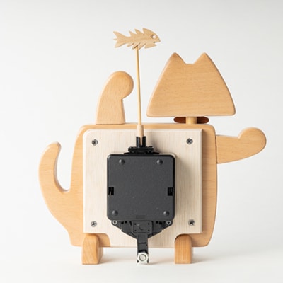 【振り子時計】猫の時間【ハンドメイド】