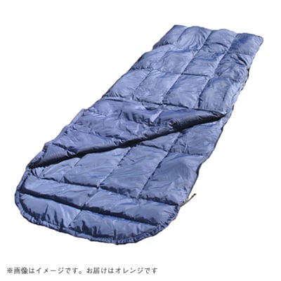 非常用羽毛コンパクト寝袋　オレンジ