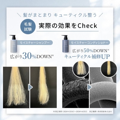 【髪と地肌に潤いを】モイスチャーシャンプー&コンディショナーセット[LULUNA]ルルーナ