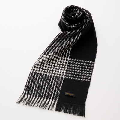 武州織技 ウールマフラー【千鳥チェック】
