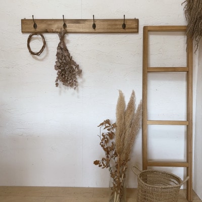 木製 4連 ウォールハンガー 壁掛け na222