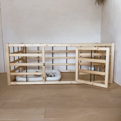 【サイズオーダー可】ビスなしで安心!　ペット　ケージ　サークル　na254