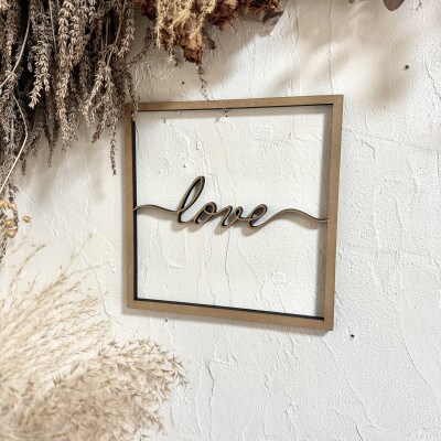 木製ウォールデコレーション|love|壁掛けインテリア co13