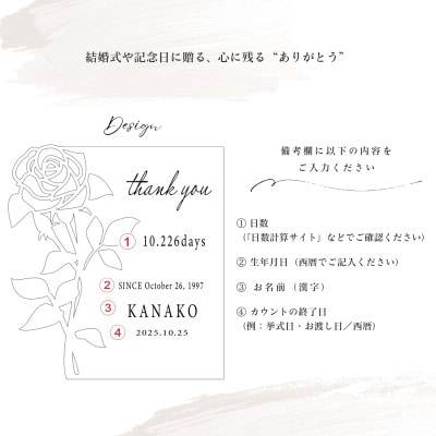 【オーダーギフト】木製子育て感謝状|結婚式・記念日 メモリアルギフト co6
